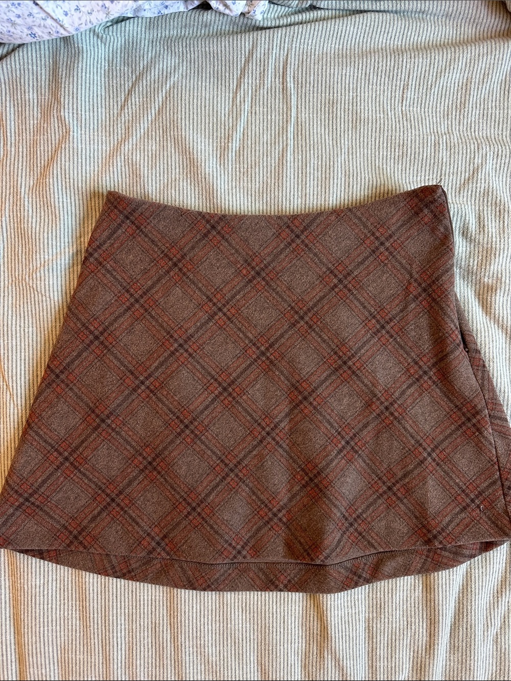 Brown Plaid Mini Skirt Princess Polly